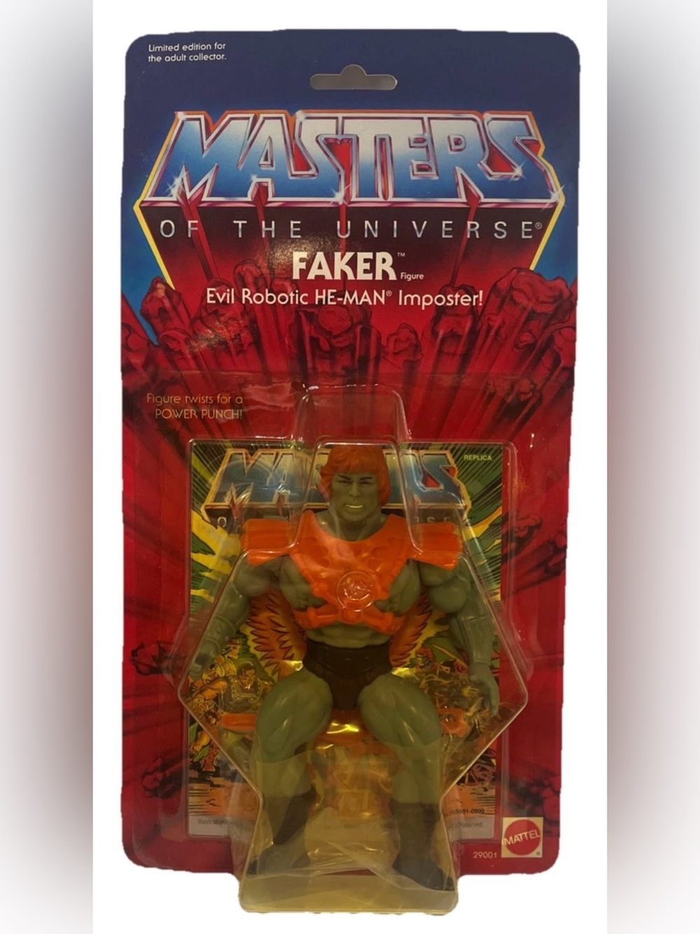 Mattel 2000 MOTU Faker Masters of the Universe Commemorative Series NIB